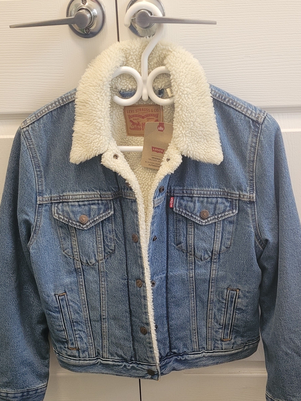 Levi's Sherpa-Lined Blue Denim Jacket